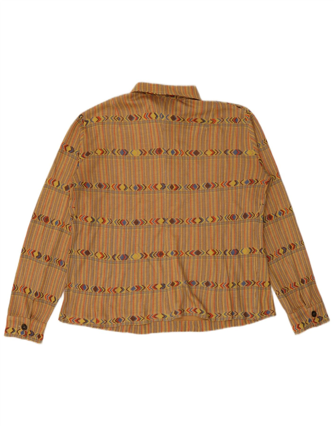 Chemise pull femme vintage UK 12 Rayé Beige Moyen