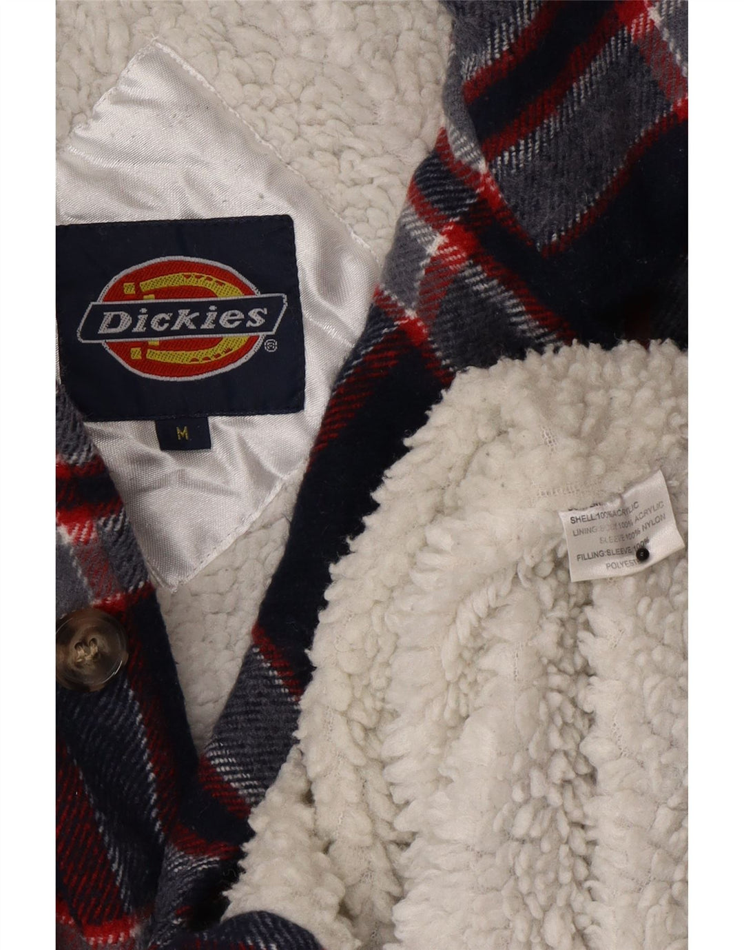 Dickies Chemise en Flanelle Lumberjack Homme Bleu Marine Moyen à Carreaux Acrylique