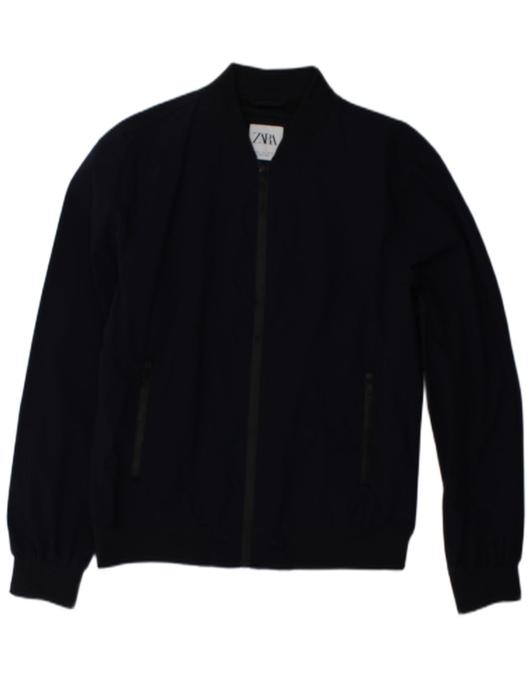 Zara Veste Bomber Homme UK 40 Large Bleu Marine