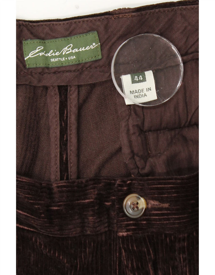 EDDIE BAUER Pantalon en velours côtelé pour homme W44 L30 Coton marron