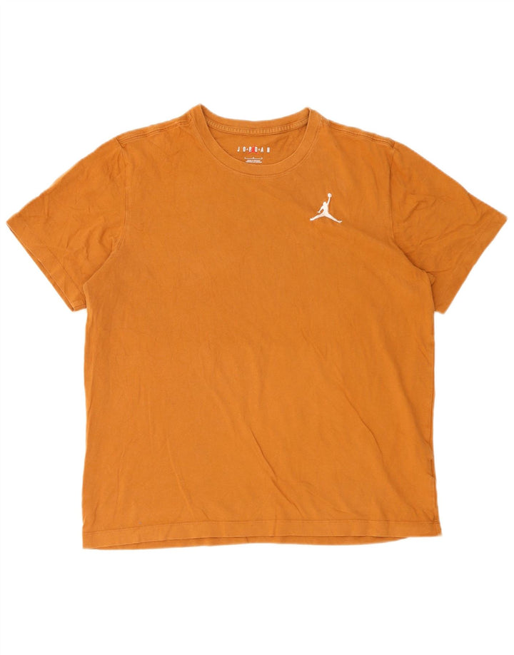 Jordan T-shirt pour homme en coton marron Taille L