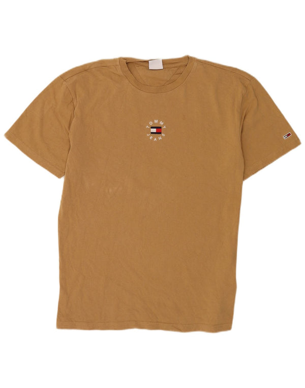 Tommy Hilfiger T-Shirt Homme Petit Marron Coton