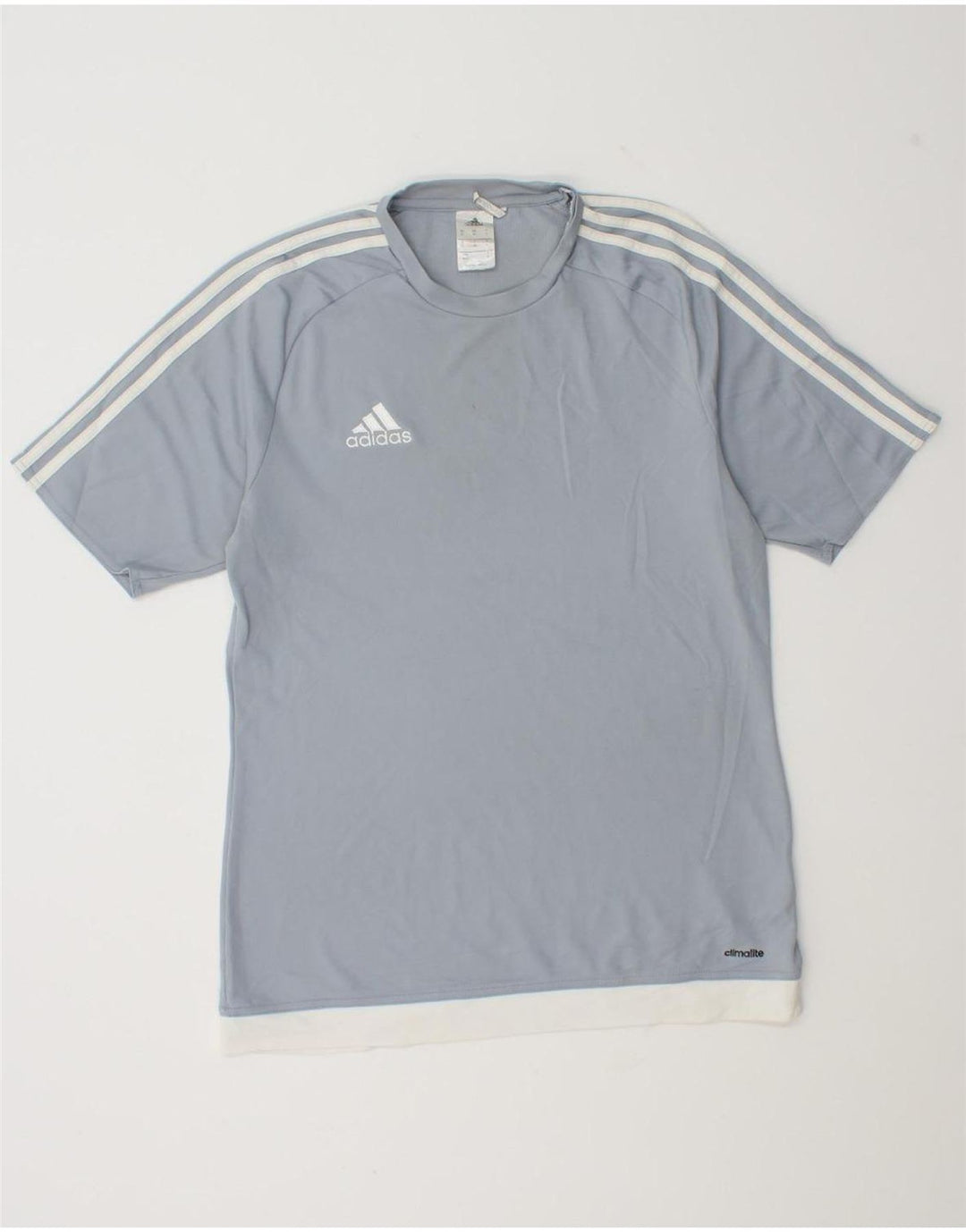 Adidas Homme Climalite T-Shirt Haut Bleu Moyen Colorblock Polyester