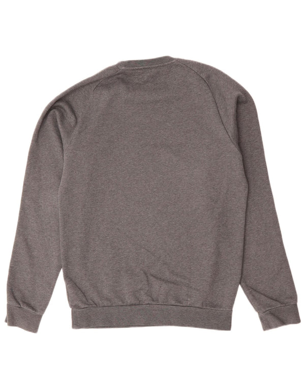 Adidas Mens Sweatshirt Jumper Petit Gris Coton
