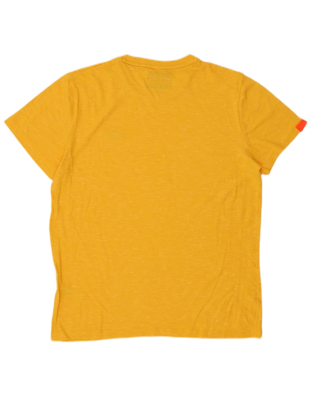 SUPERDRY T-Shirt Homme Top XL Jaune Moucheté Coton