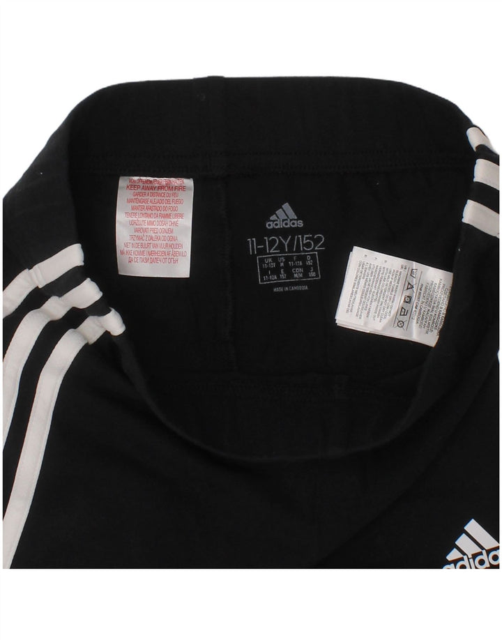 Adidas Short de Sport Fille 11-12 Ans Noir Coton