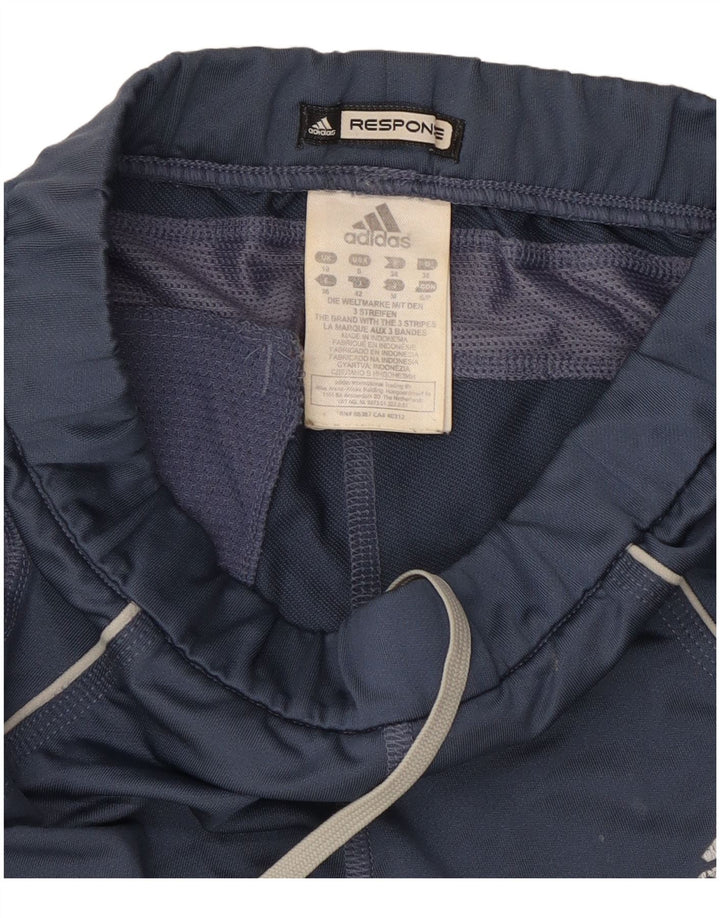 ADIDAS Womens Tracksuit Trousers UK 10 Small  Navy Blue Polyester