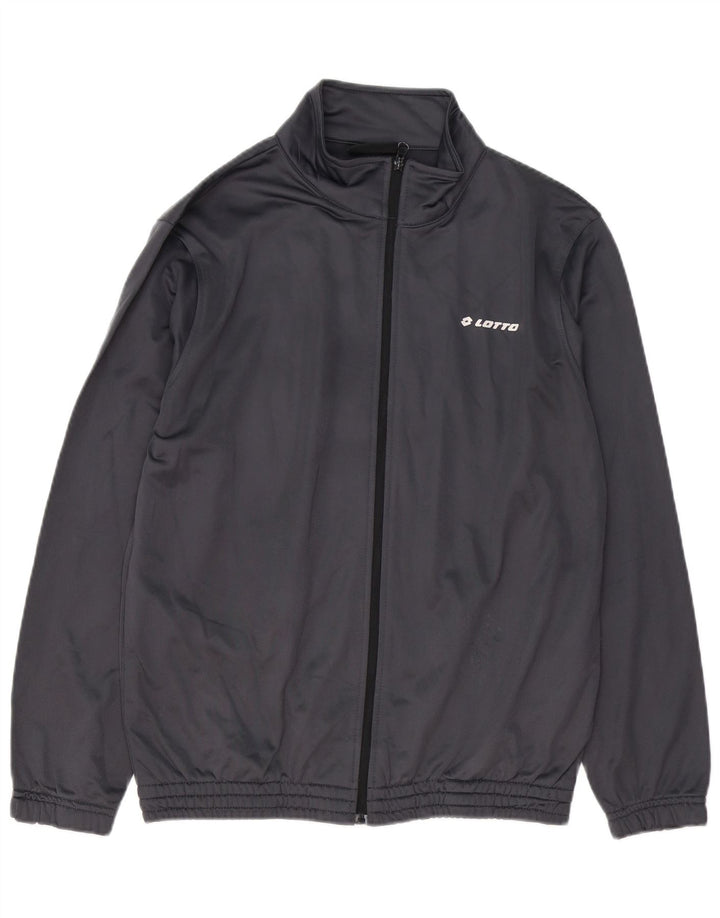 LOTTO Veste de Survêtement Homme Gris Moyen Polyester