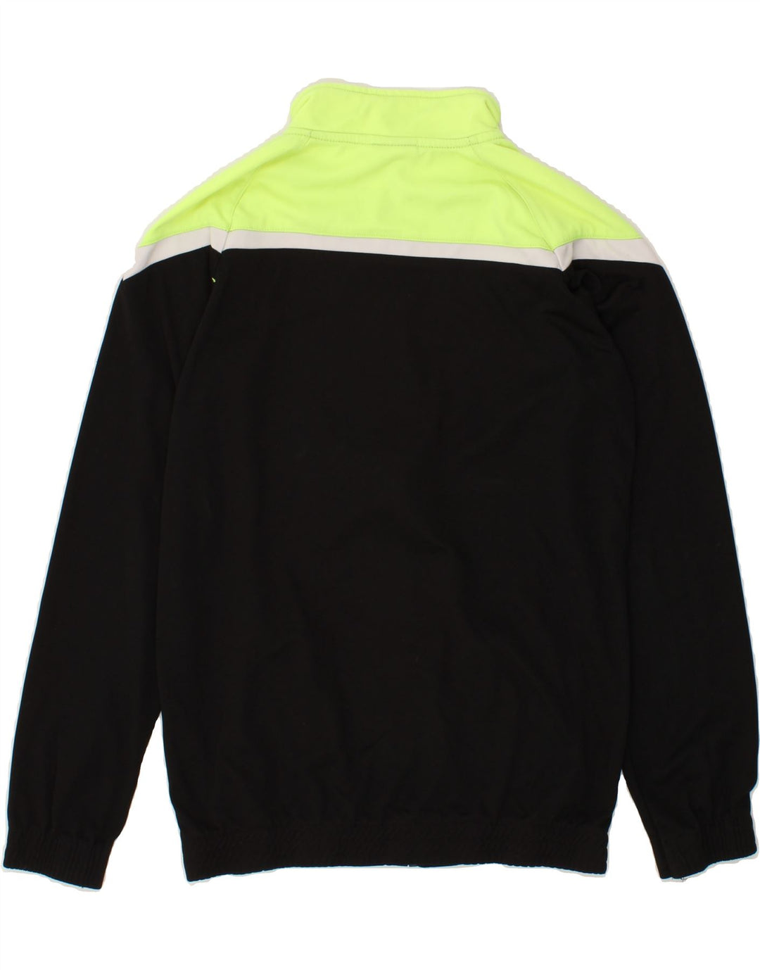 UMBRO Boys Tracksuit Top Jacket 15-16 Years Black Colourblock Polyester Vintage Umbro and Second-Hand Umbro from Messina Hembry 