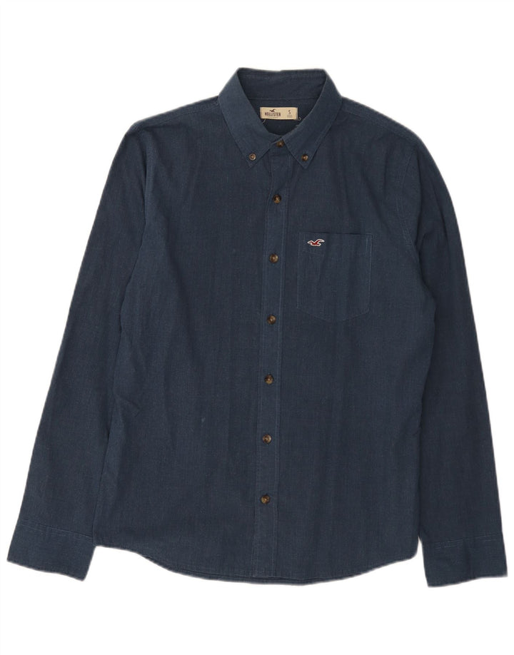 HOLLISTER Chemise Homme Small Bleu Marine Coton