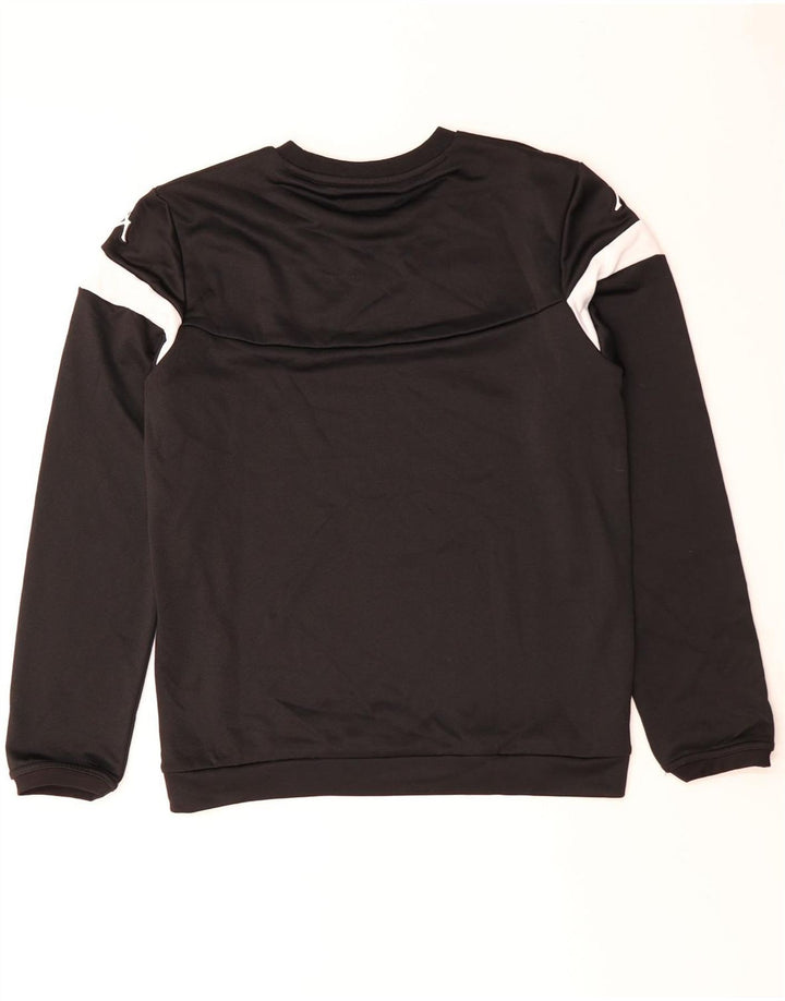 Kappa Sweat-shirt graphique pour homme en polyester color block noir moyen