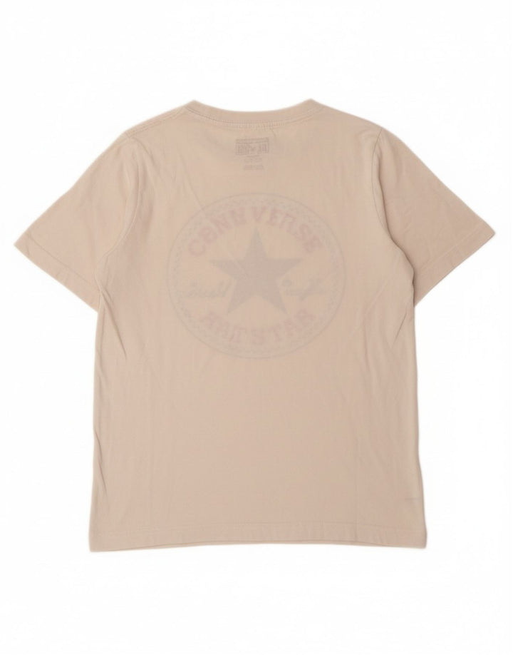 CONVERSE T-Shirt Graphique Garçon 10-11 ans Coton Blanc Moyen
