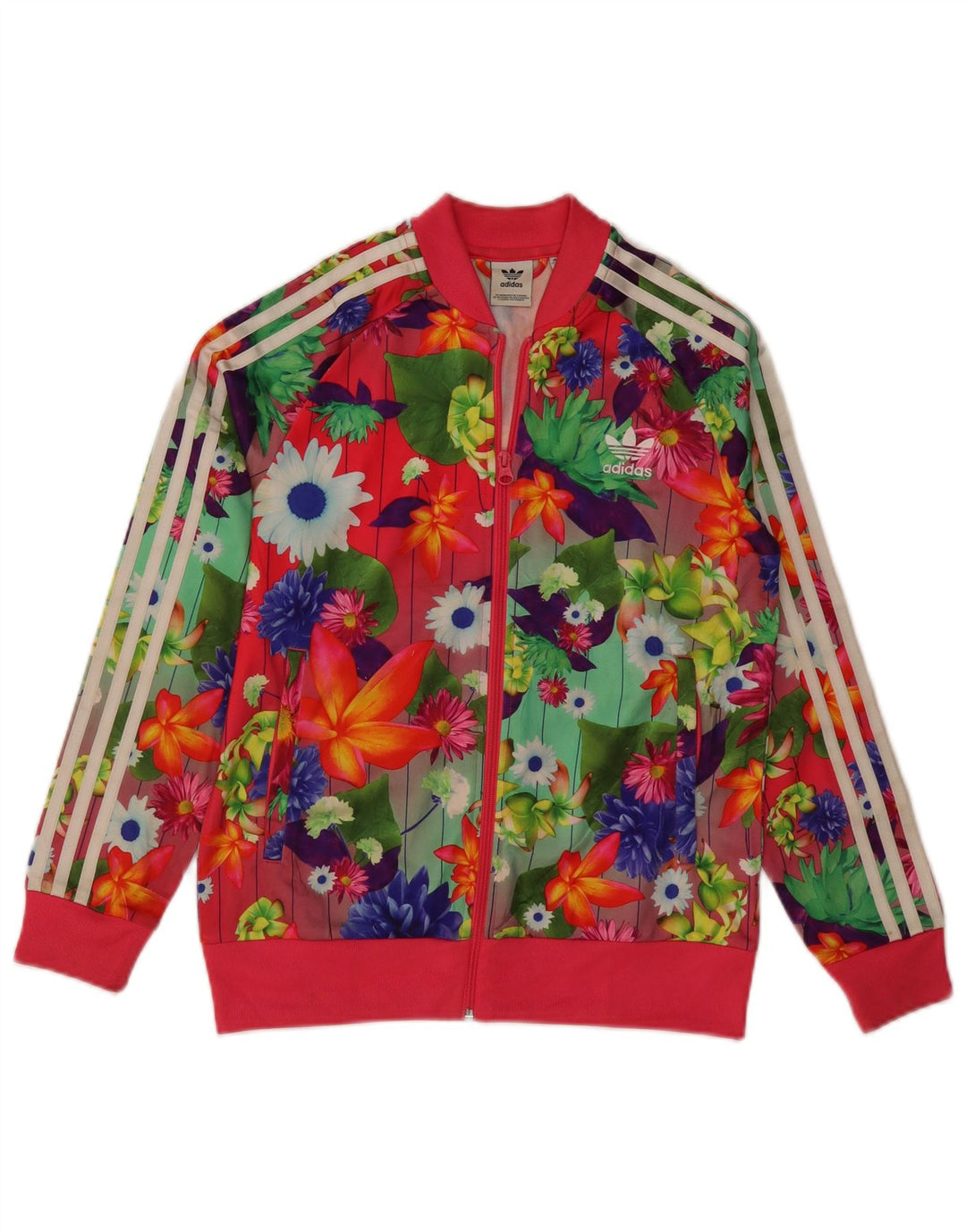 ADIDAS Veste de Survêtement Fille 12-13 Ans Multicolore Floral