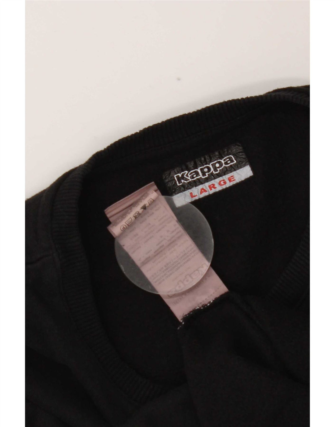 Kappa Sweat-shirt pour femme UK 16 Large Noir Coton