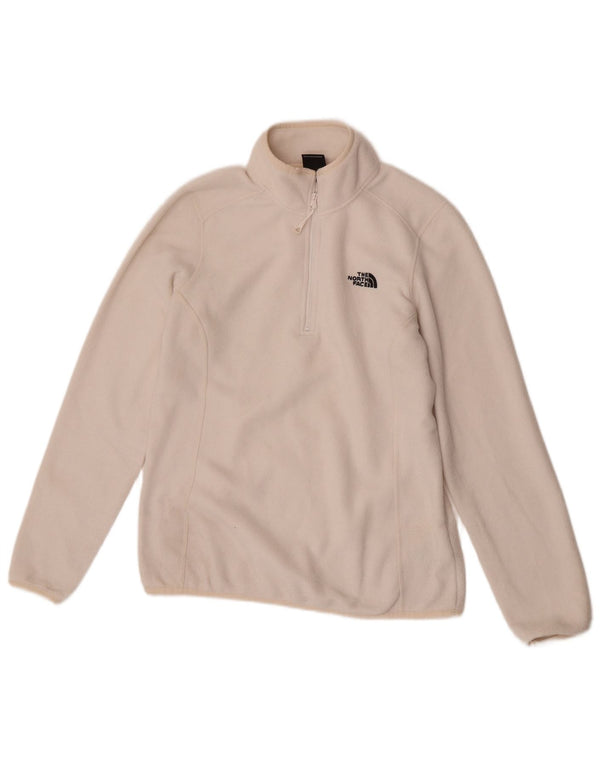 The North Face Pull polaire à col zippé pour femme UK 16 Large Blanc