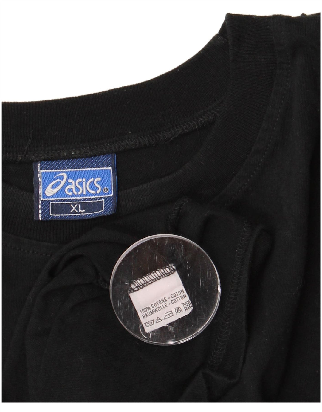 ASICS T-shirt graphique pour hommes XL Noir Coton