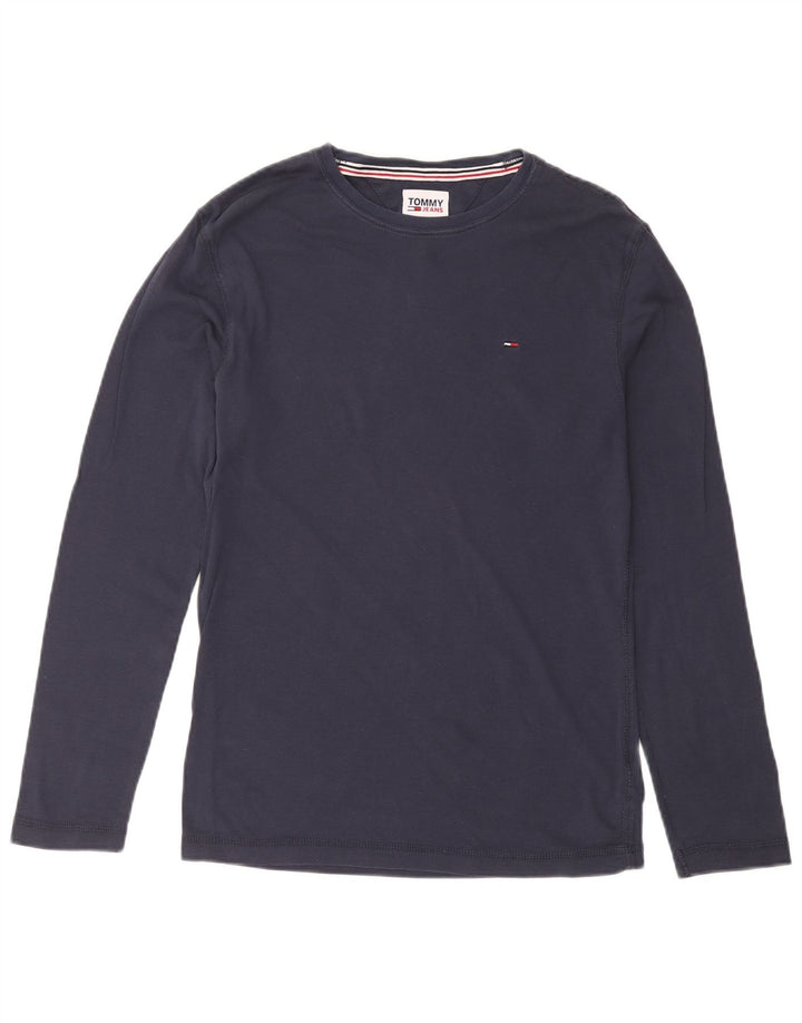 TOMMY HILFIGER Top Homme Manches Longues Bleu Marine Moyen Coton
