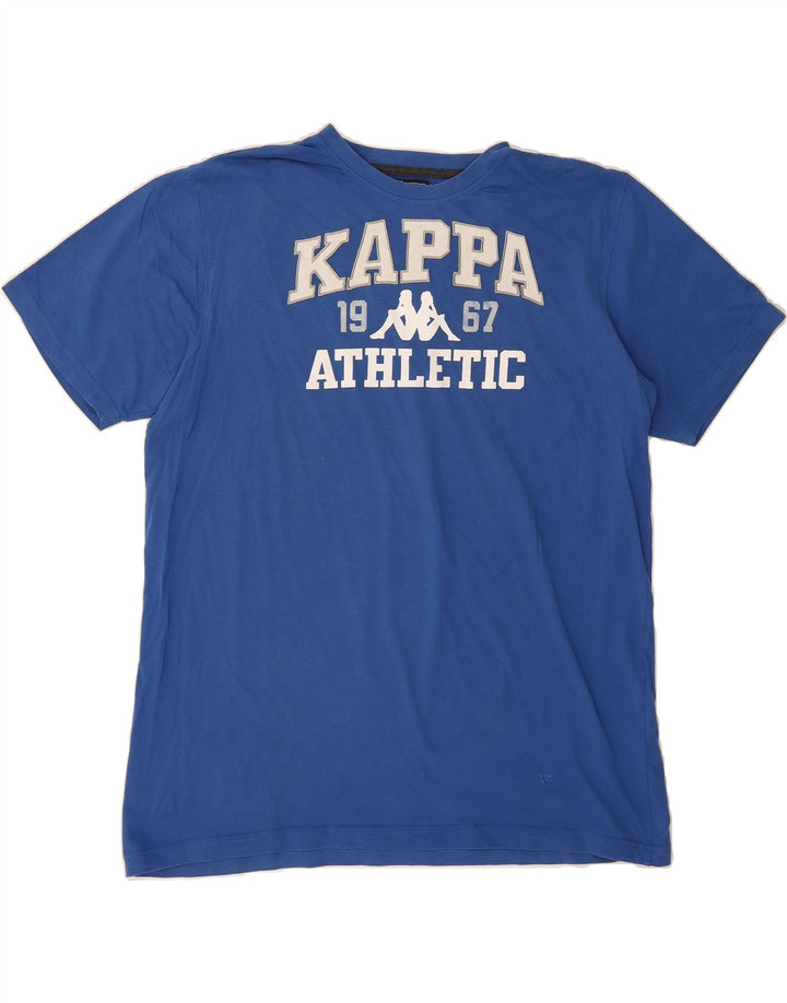 KAPPA Mens Graphic T-Shirt Top 2XL Blue Cotton Vintage Kappa and Second-Hand Kappa from Messina Hembry 