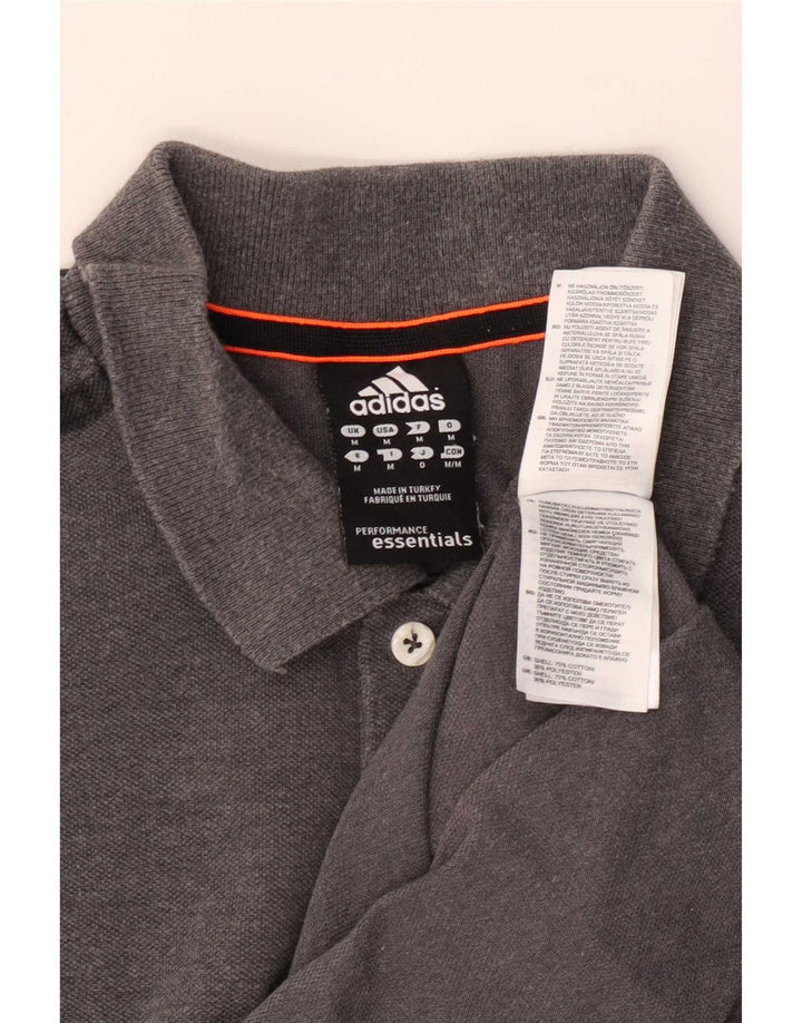 Adidas Polo Climalite Homme Gris Moyen Coton