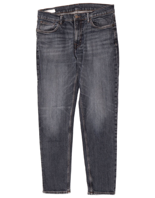 Zara Jean Slim Homme EU 46 XL W36 L30 Bleu Coton