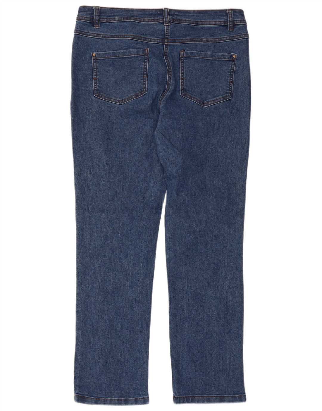 M&Co Jean Slim Femme UK 12 Moyen W34 L28 Bleu Coton