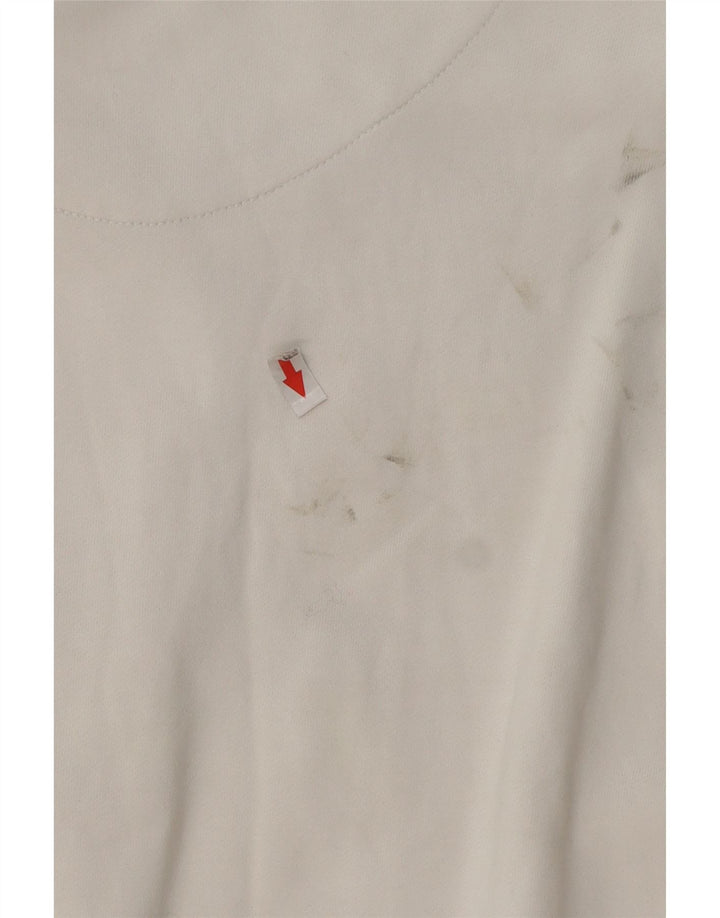 Diesel Homme Graphic Sweatshirt Jumper XL Coton Blanc