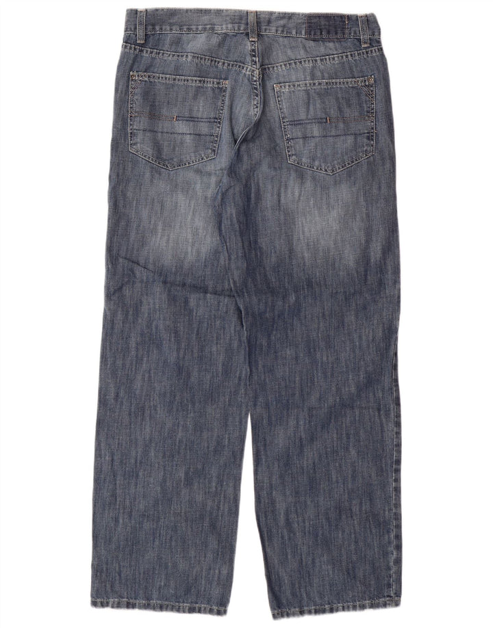 CALVIN KLEIN Jean droit homme W34 L30 bleu coton