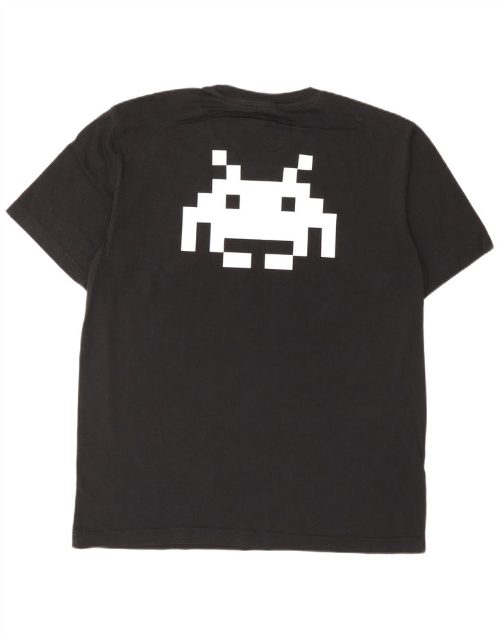 CHAMPION Mens Graphic T-Shirt Top Medium Black