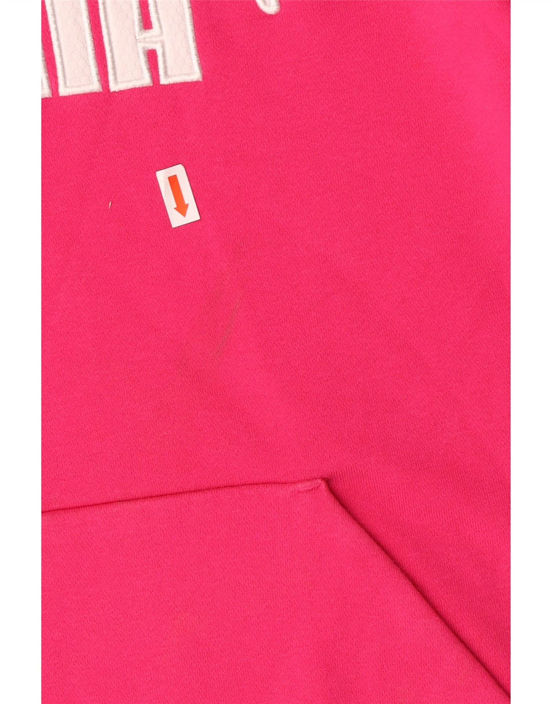 PUMA Pull à capuche graphique pour femme UK 10 Petit coton rose