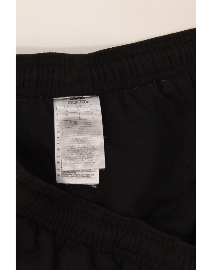 ADIDAS Pantalon de survêtement pour hommes Large Noir Polyester