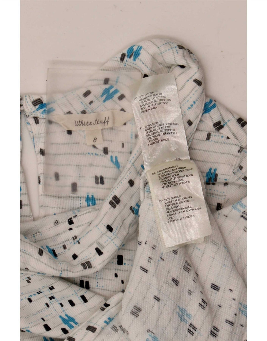 Chemisier White Stuff Femme UK 8 Petit Coton Géométrique