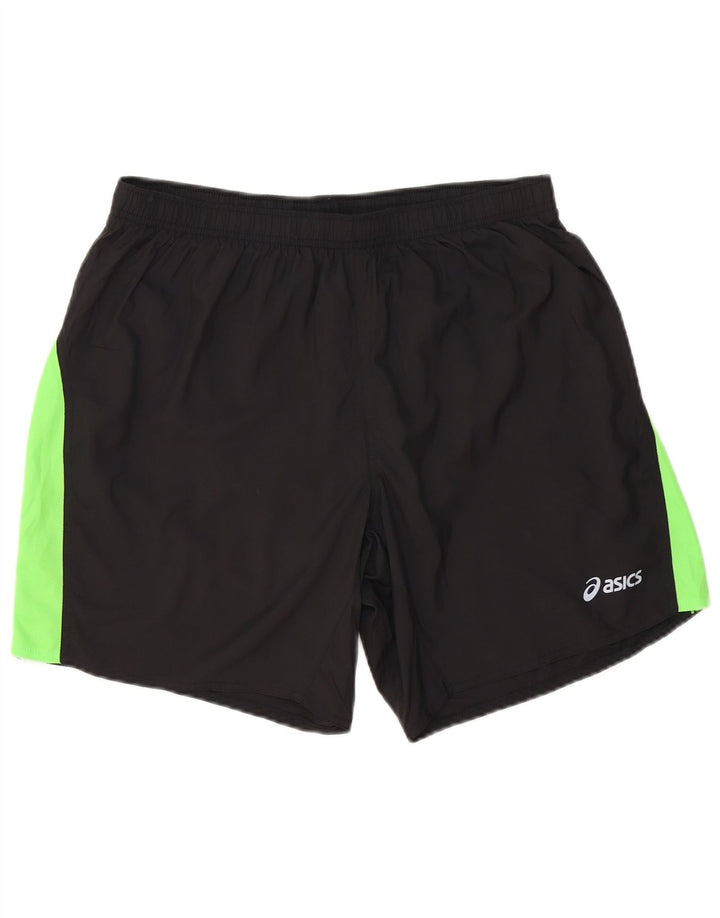 Asics Short de Sport Homme XL Noir Colorblock Polyester