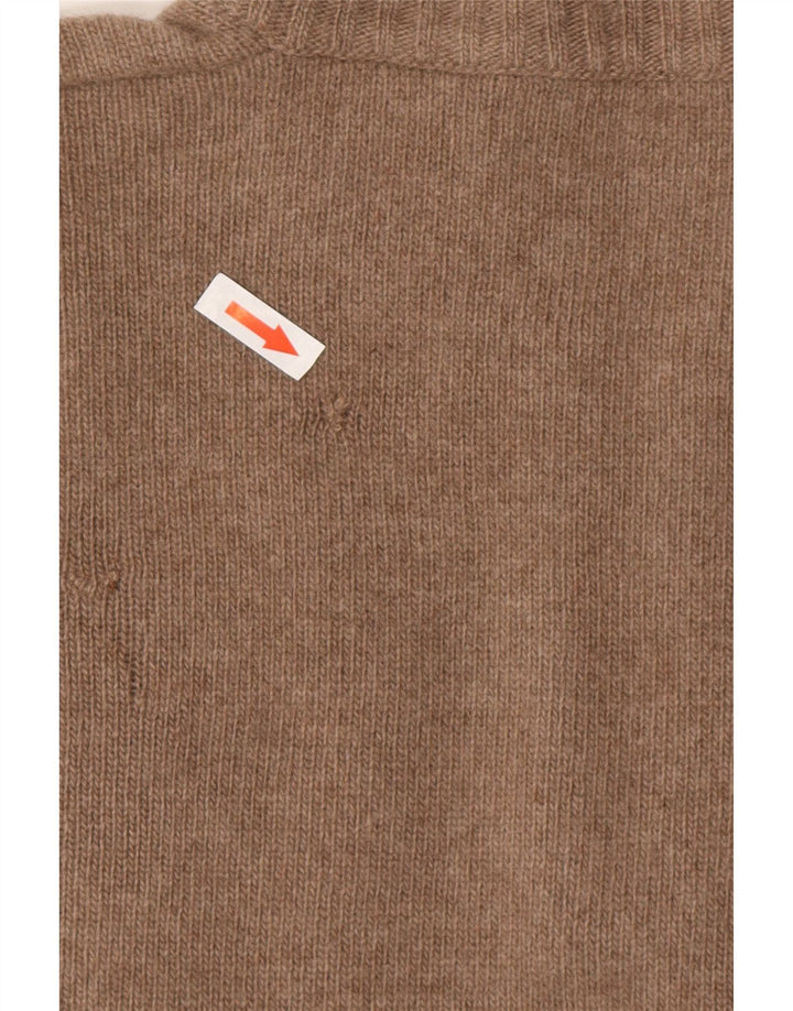 Oscar Et Louise Pull Col Zippé Laine Beige Moyen Homme