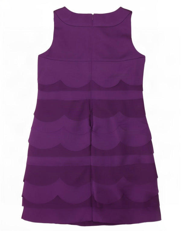 Coast Robe fourreau sans manches pour femme UK 44 Grand acétate rayé violet