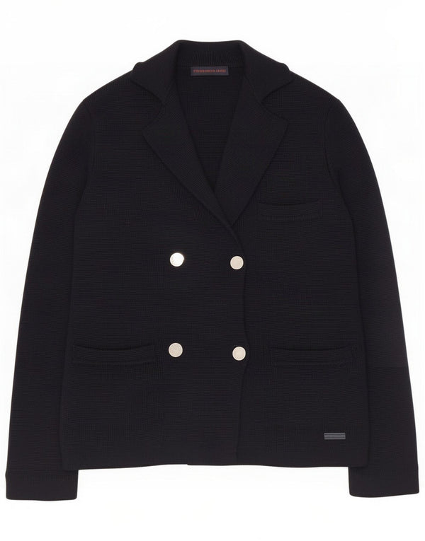 Trussardi Veste blazer en tricot à double boutonnage pour homme UK 36 Petit Bleu Marine