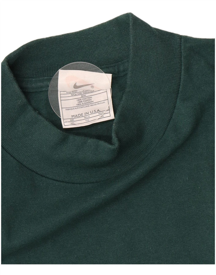 Nike Haut à manches longues pour homme en coton vert 2XL