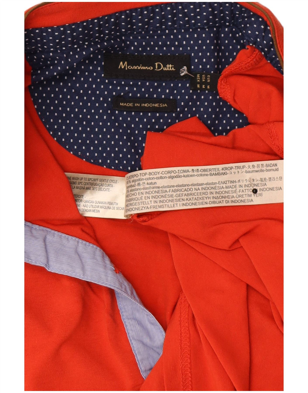 Massimo Dutti Polo Homme Rouge Moyen Coton