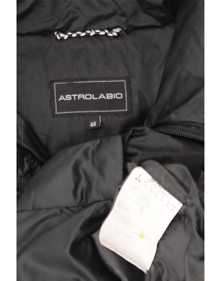 Astrolabio Veste matelassée à capuche pour femme UK 14 Large Noir Polyester