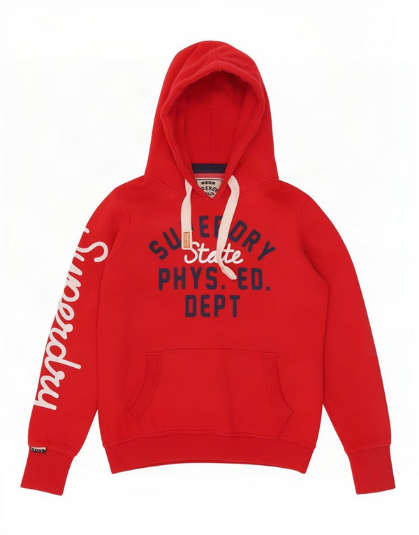 Superdry Pull à capuche graphique pour homme en coton rouge Large