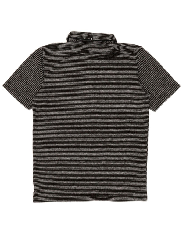 Puma Polo Homme Petit Noir Rayure Polyester