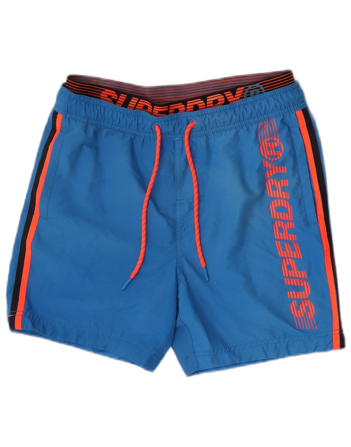 Superdry Short de Bain Graphique Homme Bleu Moyen Polyester
