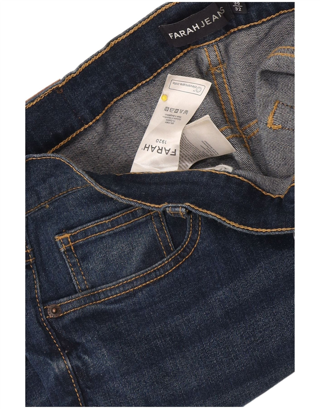 Farah Jean droit homme W30 L32 bleu marine coton