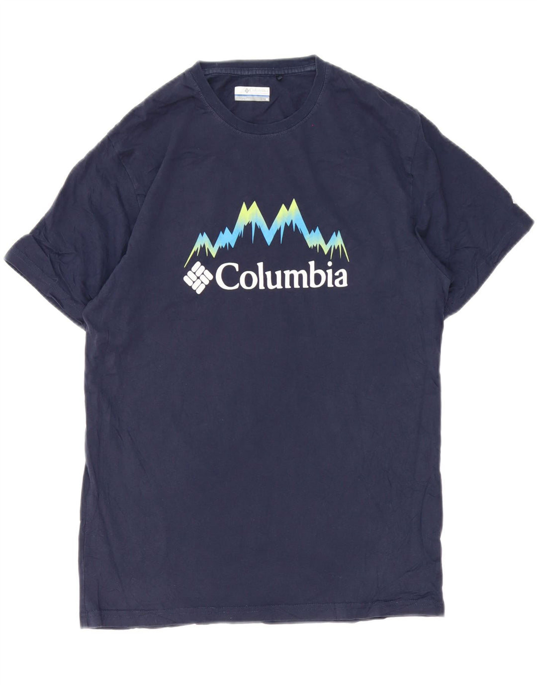 Columbia T-Shirt Graphique Homme Bleu Marine Moyen Coton