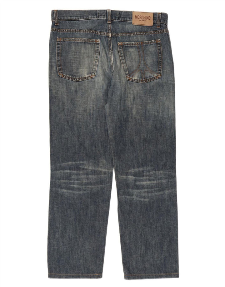 MOSCHINO Jean droit homme W34 L27 bleu coton