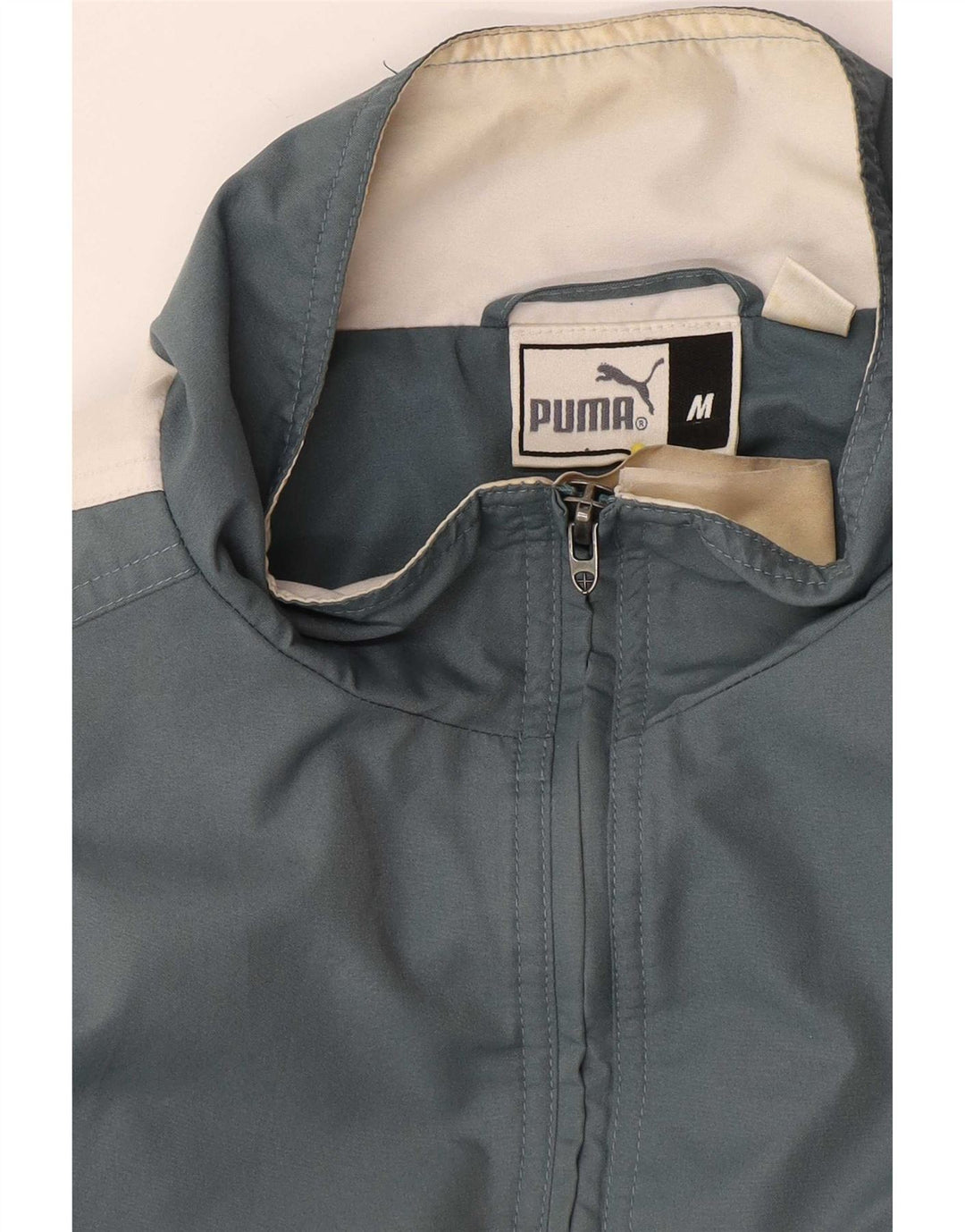 Puma Veste anorak coupe ample pour homme UK 38 Bleu moyen Colourblock
