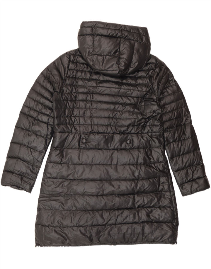Marella Manteau rembourré à capuche pour femme UK 16 Large Noir Polyester