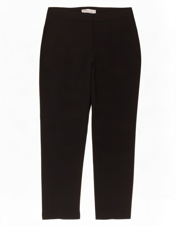Oasis Pantalon Chino Slim Femme UK 14 Large W32 L27 Viscose Noir