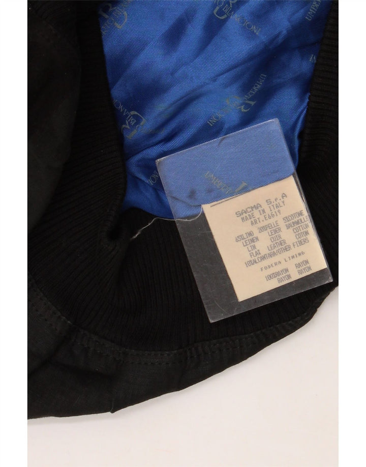 Umberto Bilancioni Veste Bomber Homme UK 38 Moyen Noir Géométrique