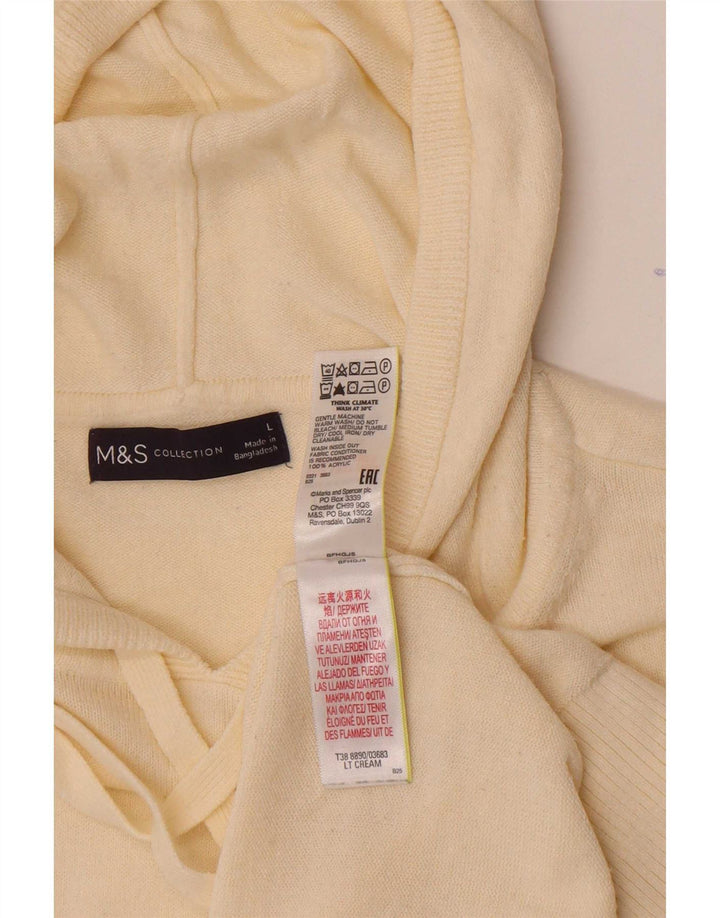 Marks & Spencer Pull à capuche surdimensionné pour femme UK 16 Large Beige
