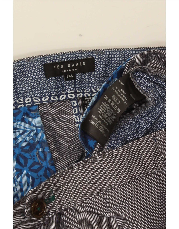Ted Baker Pantalon de Costume Slim Homme W34 L31 Gris Coton